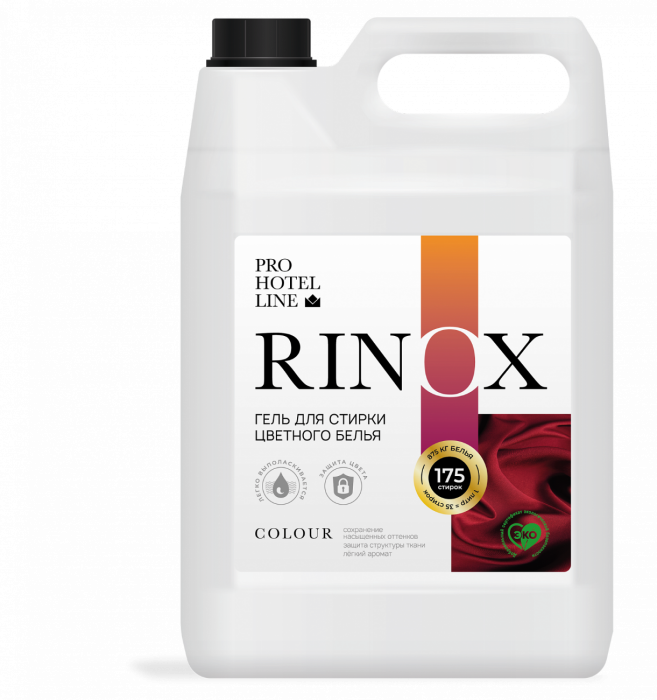 RINOX Colour, гель для стирки цветных тканей, Pro-brite (5 л., 1 шт., Розница)